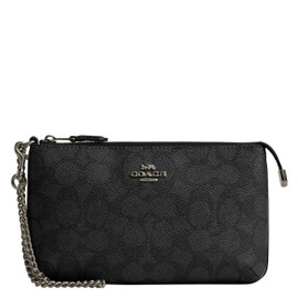 Coach Large Wristlet W Chain, QB/Charcoal/Black