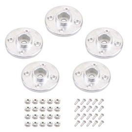 マロフサ 丸型サーボホーン 5個セット 双葉 ハイテック 25T Rcカーヘリコプターラウンド Mg945 Mg995 Mg996 用 シルバー/レッド/ブルー（シルバー）