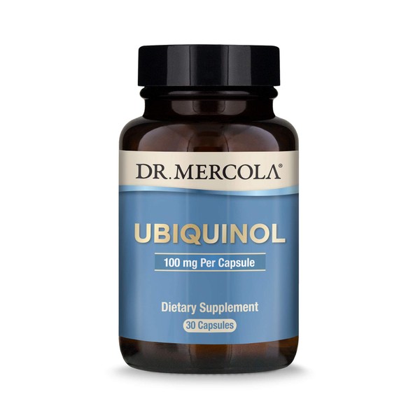 Dr. Mercola, Ubiquinol Dietary Supplement, 100 mg, 30 Servings (30 Capsules), Non GMO, Supports Overall Health and Wellness, Soy Free, Gluten Free