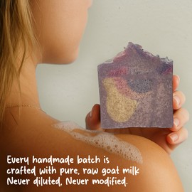 HushHush Farm – Goat Milk Soap Bar for Face & Body | Autumn Fig Soap with Essential Oils & Synthetic Fragrances | Moisturizing Vitamin-Rich Skincare – Autumn Fig 3 Pack