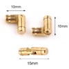 30 PCS Hidden Cylindrical Barrel Hinge Invisible Hinges Brass Tone