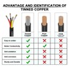Matugajp 18awg 4 Wire Cable 18/4 Electrical Wire 4 Core
