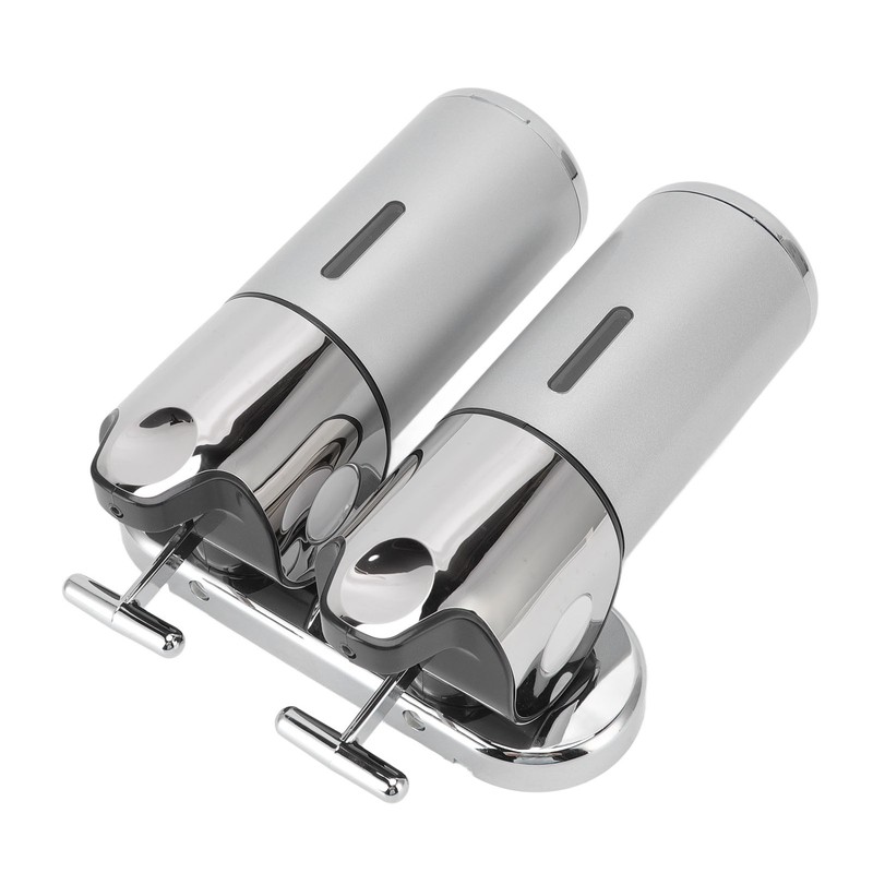 Soap Dispenser Dual Pump 1000ml Wall Mounted Easily Refilled Reusable