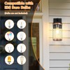 2-Pack Outdoor Light Fixtures, Waterproof Modern Exterior Wall Lantern Porch