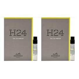 2 Vial Sample H24 by HERMES for Men 0.06 oz 2 ml Eau de Parfum Spray NEW ON CARD
