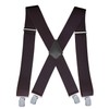 Wide X-Back Suspenders for Men – Adjustable 4-Clip Elastic Straps