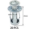 20 PCS Hollow Metal Petal Jack Nuts Expension Nuts for