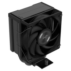 SAMA X30 Compact CPU Air Cooler - All Black Single Tower with Quiet 100mm PWM Fan | 3 Direct Touch Heatpipes, 180W TDP | Compatible with Intel LGA 1700/115X/1851 and AMD AM5/AM4 - Black