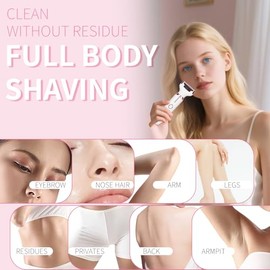 Beauty - Maquinilla de afeitar eléctrica con pantalla LED, afeitadora eléctrica en seco y húmedo para mujer, sin dolor 4 en 1, sin dolor, afeitadora i