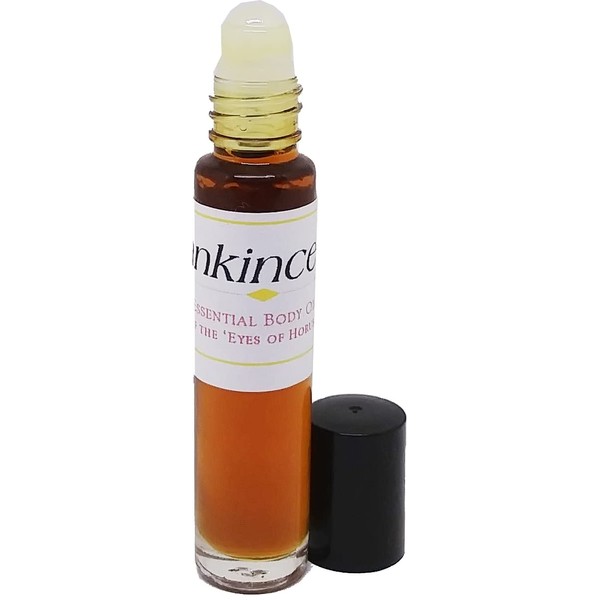 TCEShop Frankincense Scented Body Oil Fragrance [Roll-On - Brown -
