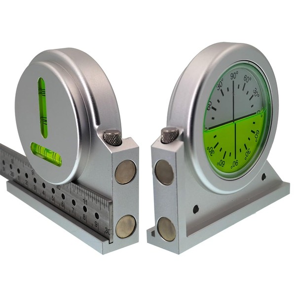 Angle measuring instrument, inclinometer, angle measuring inclinometer, deflectometer with magnetic