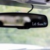 2x Rear View Mirror Decal - Let Them Decal for