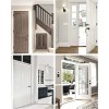 Jiayi 2 Pack Invisible Door Catch For Closet Adjustable Brass