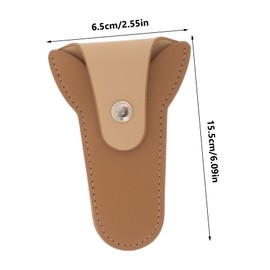 Gatuida Cuticle Cutter Bag Solid Leather Nail Scissor Storage Holder Protective Cover Compact Non Slip Grip Manicure Scissor Pouch for Professional and Personal Use