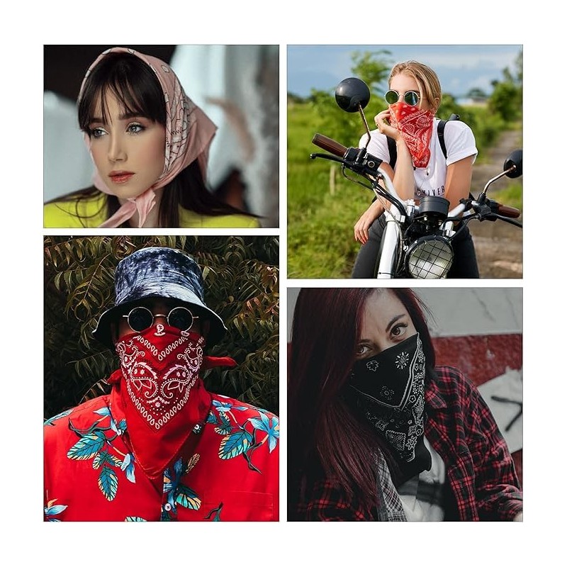 Kiran Fashion Bandana HEadband Scarf headscarf Unisex Men Woman Plain