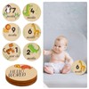 7pcs Baby Monthly Milestones, Wooden Baby Month Milestone Discs Round