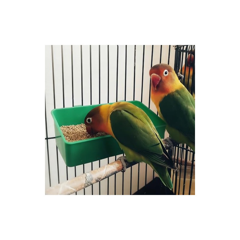 18 comederos de plástico para pájaros, jaulas de alimentos colgantes