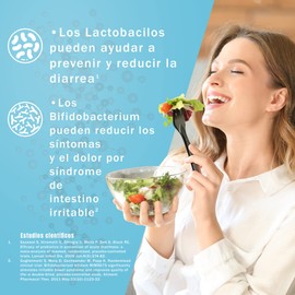 NSN Ultra Probiotics PLUS 60 Billones Liofilizado | 11 Tipos de Probióticos |5 Tipos de Enzimas Digestivas | Fibra para Digestión |Cápsulas con 480 mg