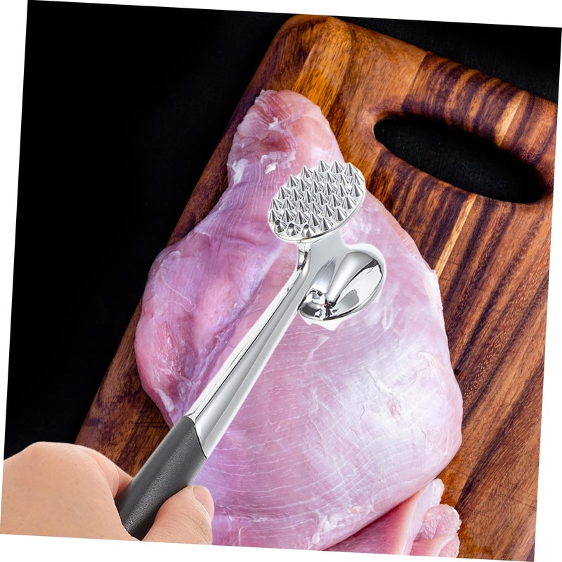 BIUDECO Heavy Duty Meat Tenderizer Mallet Zinc Alloy Meat Pounder