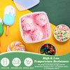 Mifoci 24 Pack 16.9 Oz/ 500 ml Square Deli Containers