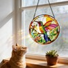 Hummingbird Stained Glass Suncatcher Window Hanging Gifts for Bird Lovers