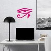 Transparent Decal Stickers of Egyptian Hieroglyphic Eye (Pink) Premium Waterproof