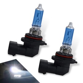 Anyhut 2 PCS Car HB4 / 9006 Bulb ultra-white light, 12V 100W P20D Halogen Fog Light Bulb, Plug and Play, High Beam Low Beam Driving Fog Light Replacement, Universal for Most Cars (White)