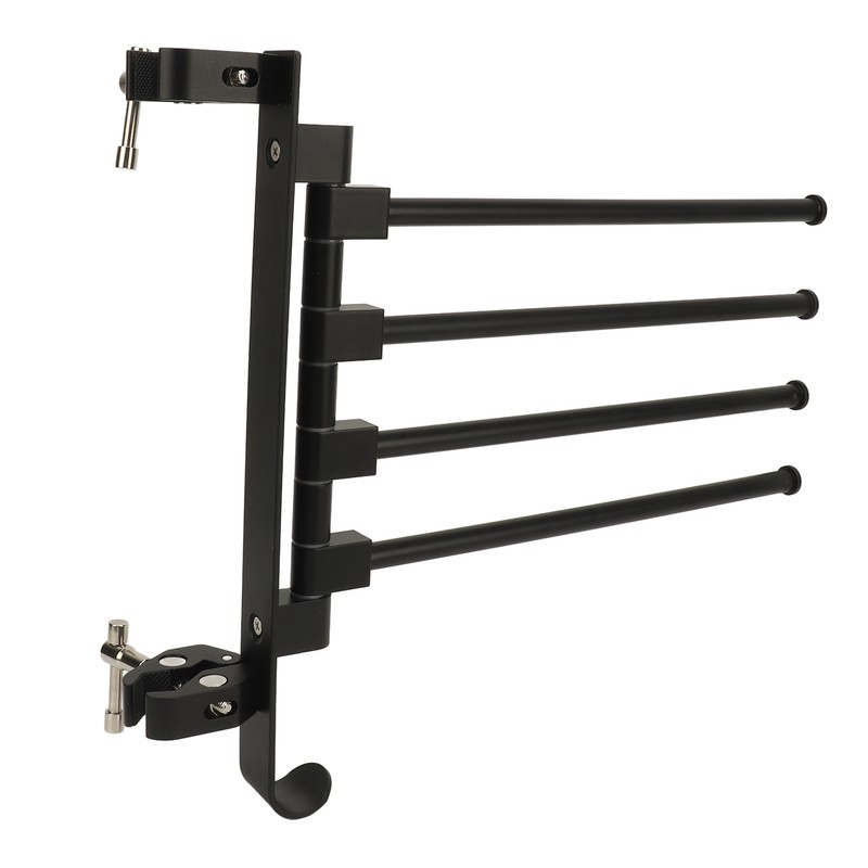 RV Clothes Drying Rack Aluminum Multifunctional Anti Rust 180° Rotatable