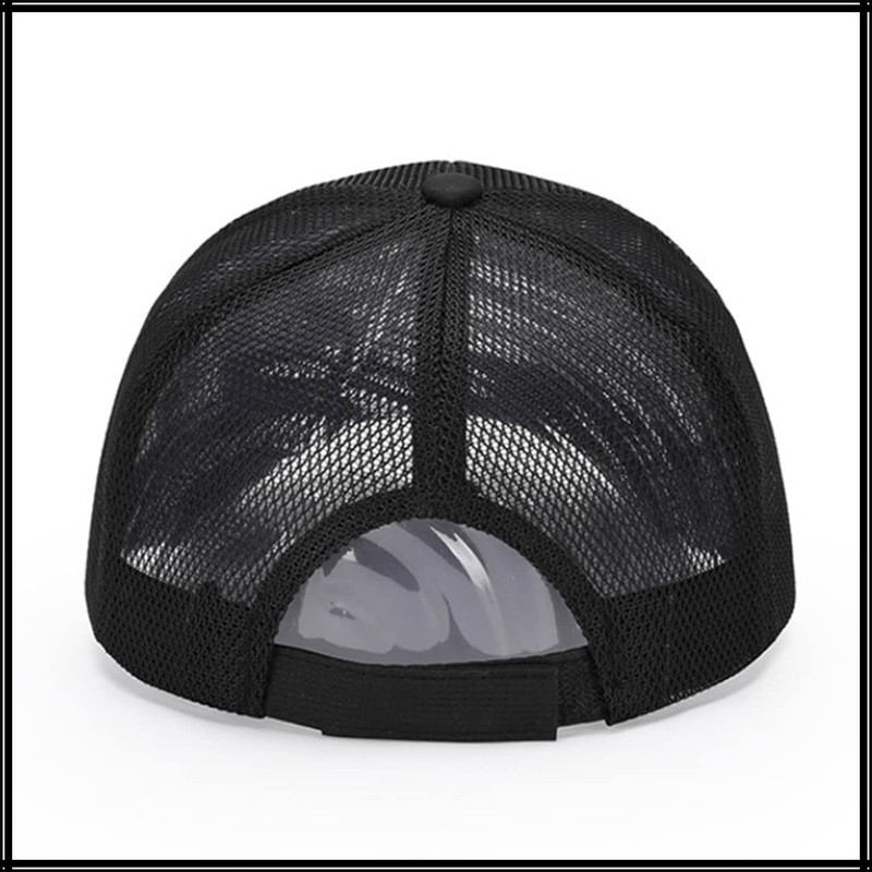White Fang CA583 Mesh Cap, English Letters, Brim Hat, Sports,