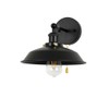Bagkcopp Industrial Black Wall Sconces Light with Pull Chain Switch,Wall