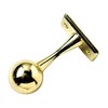 Merriway BH04419 (2 Pcs) EB Brass Plated Wardrobe Rod Rail