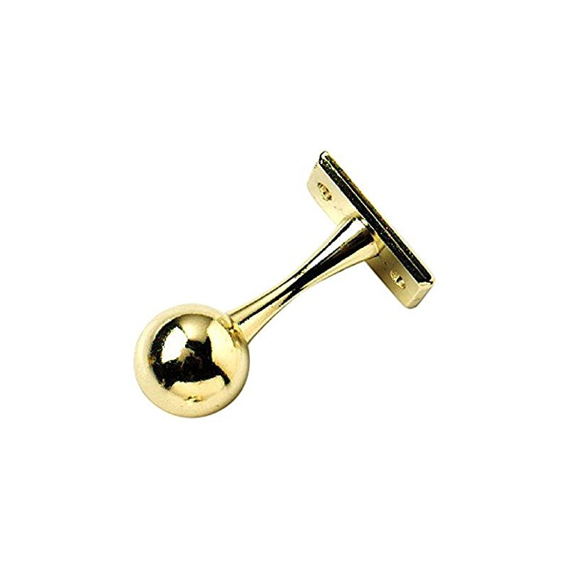 Merriway BH04419 (2 Pcs) EB Brass Plated Wardrobe Rod Rail