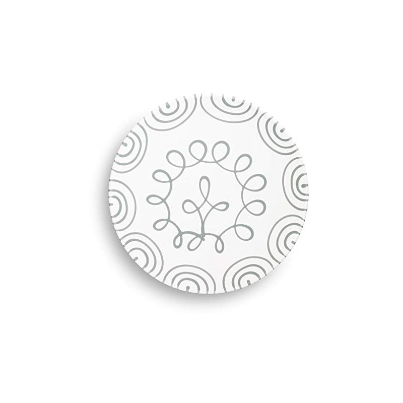 GMUNDNER KERAMIK Dinner Plate Cup Diameter 28 cm Grey Flamed