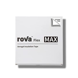 roVa Flex MAX Aerogel Insulation Tape, 9.8" x 9.8" (25cm x 25cm) - Sticker Type
