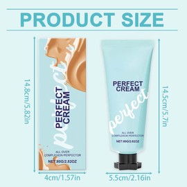 Body coverage perfector,All-Over Complexion Perfector, Feuchtigkeitsspendende Concealer C-reme, Langanhaltende CC Creme, Waterproof Transfer-Resistant Skin Tint, Hydrating Full Coverage