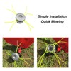 BE-TOOL Aluminum Trimmer Head Universal Aluminum Grass Head Multi-line Weed