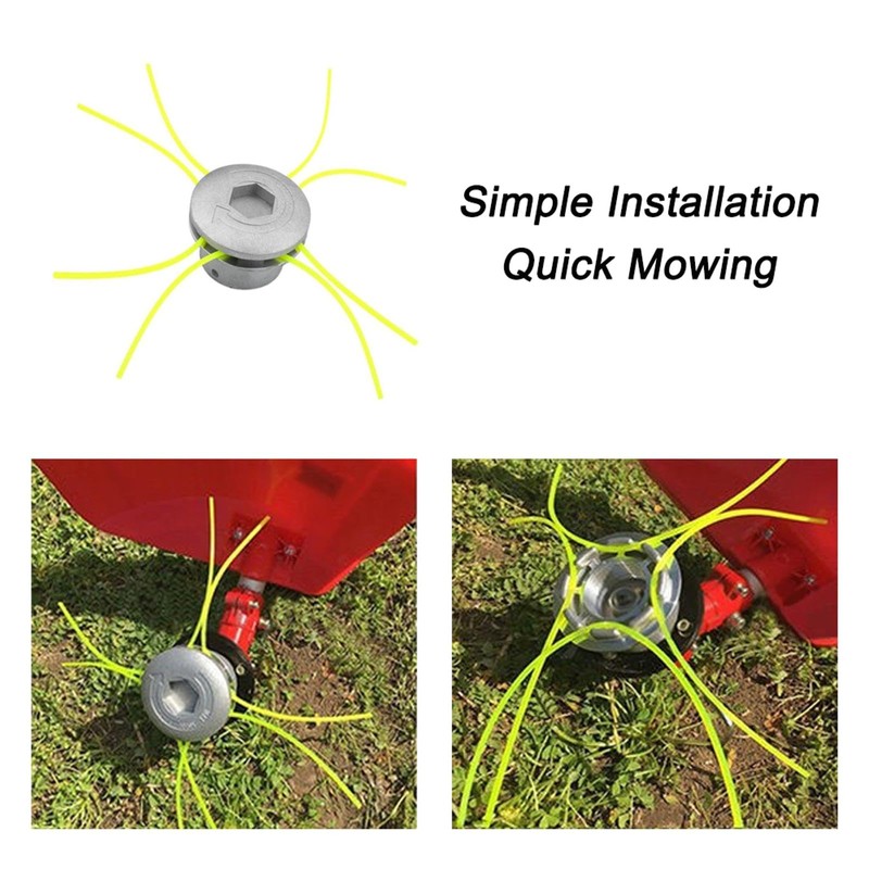BE-TOOL Aluminum Trimmer Head Universal Aluminum Grass Head Multi-line Weed