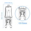 WeshLMPO G9 Bulb 40W 120V G9 Halogen Light Bulbs 2