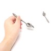 HONBAY 4PCS Stainless Steel Bird Feeder Spoons Parrot Feeding Scoops