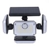 Solar Outdoor Street Light 4 Rotating Head Flexible Foldable IP64