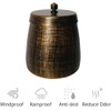 Outdoor Cigar Ashtray with Lid, 4 Holder Design, Windproof, Retro