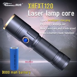 KEHOLL Rechargeable LED Flashlight Bright 1200 Lumens Tactical Flashlights High Lumens with 4 Modes, Waterproof Zoomable Flash Light for Outdoor Emergency,Camping Biking Hiking