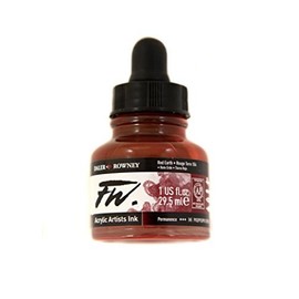 Daler Rowney FW Artists Acrylic Ink 29.5 ML Pot - Red Earth