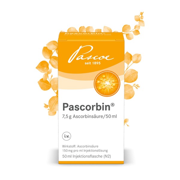 Pasc ORBIN 7.5g Ascorbic Acid/ML Injectable Solution – Solution 50 ml