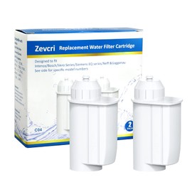 Pack of 2 Water Filters for Coffee Machines Compatible with Siemens EQ Series and Fully Automatic Built-In Automatic Machines, Replacement Water Filter for Siemens