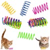 Nexhyp 100 PCS Colorful Spring Cat Toys Set, Durable Plastic
