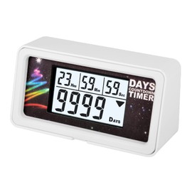 Jayron Hintergrundbeleuchtung Digital 9.999 Tage Countdown Timer Großes LCD Bildschirm Countdown Uhr für den Ruhestand Hochzeit Urlaub Weihnachtsevent Klassenzimmer Kreuzfahrt