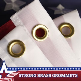 G128-2 Pack: USA Pleated Fan Flag 3x6FT Star Center Embroidered Polyester Stars and Stripes