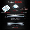 Slim Square Blind Spot Mirror, Ampper HD Glass Frameless Convex