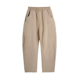 LittleSpring Teen Boys Pants with Pockets Spring Loose Fit Casual Trousers for Kids Khaki Slacks Size 14-16